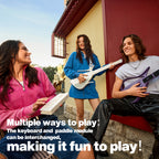 Enya CYBER-G Stringless Smart Guitar,Portable Foldable Travel Guitar with App-Controlled Chords,Hundreds of Instrument Sounds, Built-In Speaker & Drum Machine,Quick-Learn for Adults/Beginners