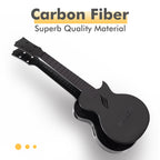 Enya Concert Ukulele Nova U 23’’ Carbon Fiber Travel Ukulele with Beginner Kit includes case, strap, capo and strings