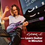 Enya CYBER-G Stringless Smart Guitar,Portable Foldable Travel Guitar with App-Controlled Chords,Hundreds of Instrument Sounds, Built-In Speaker & Drum Machine,Quick-Learn for Adults/Beginners